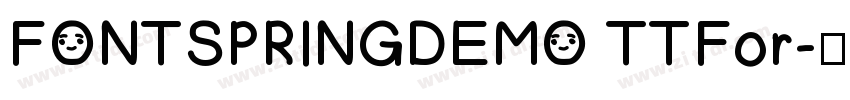 FONTSPRINGDEMO TTFor字体转换